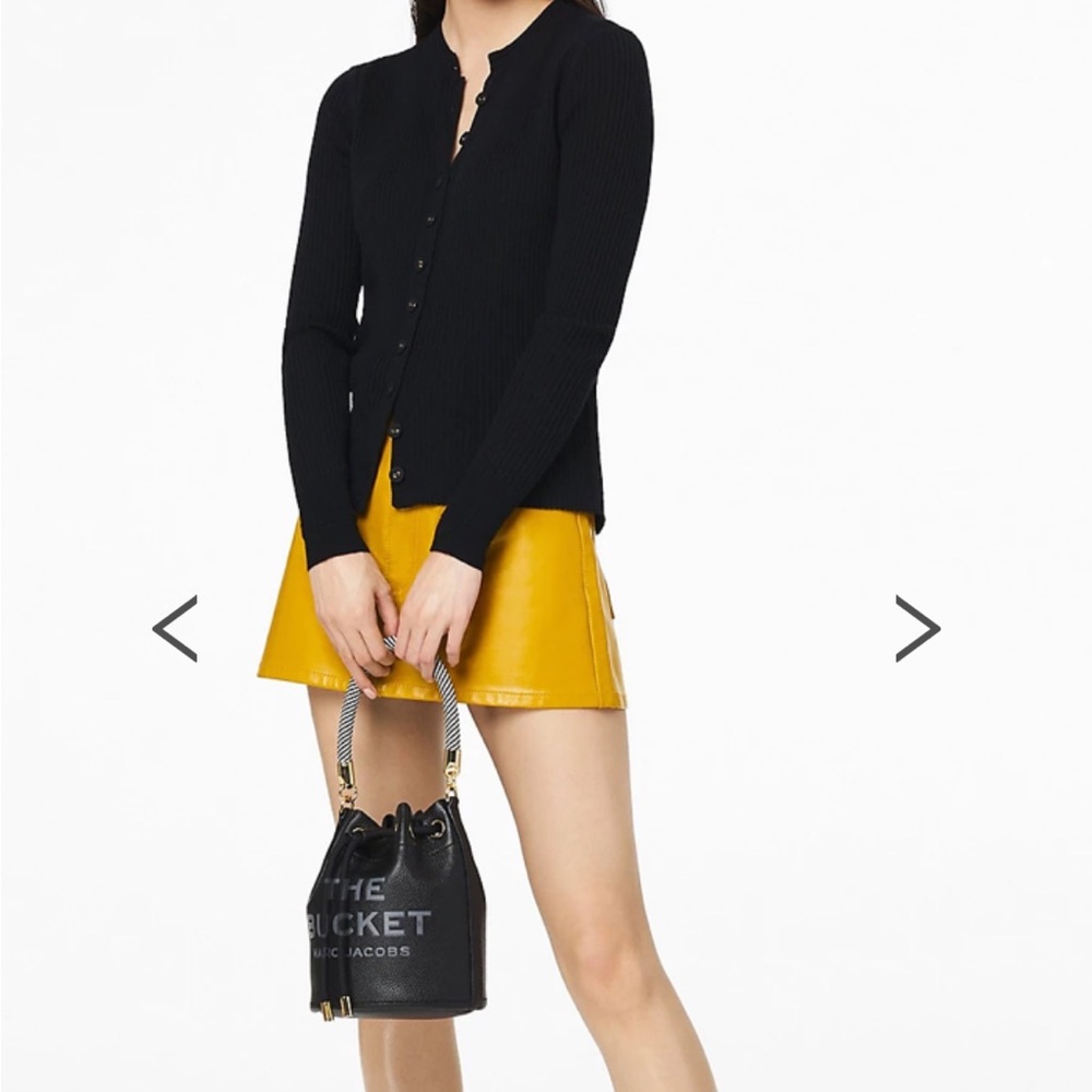 Marc Jacobs Black Leather Bucket Bag